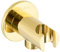 PaulGurkes goldener Wandanschlussbogen Brausehalter Kombi-Halter Gold massives Messing hochwertige Farboberfläche Rundes Design