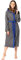 Ladeheid Damen Frottee Bademantel aus 100% Baumwolle LA40-191 (Dunkelgrau-12/Blau-28, XL)