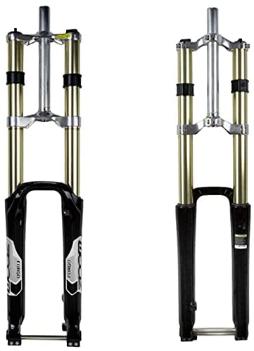 ZTZ Fourche de Suspension pour VTT - 180 mm - Alliage de magnésium - Axe de 20 mm - Fourche sans Filetage de 26 cm