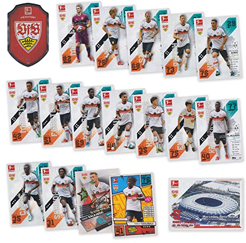 Match Attax Fußball Bundesliga 2021/2022 - VfB Stuttgart Sammelkarten Set - 18 Karten inkl. Stadion Club u.a.