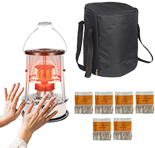 Stufa a cherosene da 9000 BTU/H con 6 stoppini Stufa a gasolio portatile per interni/esterni Riscaldatori per terrazze da giardino efficienti a basso consumo di carburante Gamma di riscaldamento