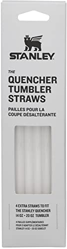Adventure Quencher Travel Tumbler Straws | 14 OZ to 20 OZ | 4-Pack Clear