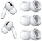 WOOXDYUK® 3 Paar (M) Silikon-Ohrstöpsel geeignet für Airpods Pro, Ersatzohr geeignet für Airpods Pro-Tipps mit Loch zur Geräuschunterdrückung, mit Tragetasche,weiß