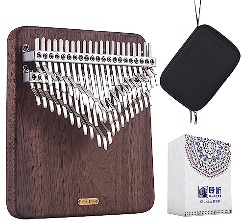 LingTing Kalimba LT-K42W 42 Tasten Kalimba Mbira Daumenklavier, Geschenk für Kinder und Erwachsene, Anfänger(Moon Whisperer)