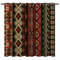 YUANZU Ethnische Vorhänge Geometrisches Navajo Design Ösen Gardinen mit Blickdichte Thermo Vorhang Kälteschutz Blackout Curtain Wohnzimmer Schlafzimmer Verdunkelung Fenster, 2 Stück, H 114 x B 132 cm