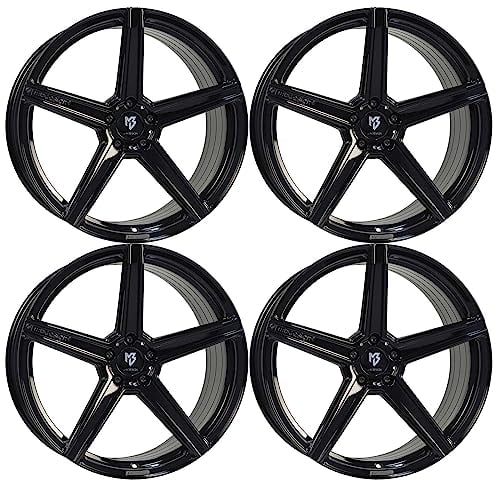 4x MB Design Felgen KV1S 9.0Jx21 ET37 5x108 Glanzschwarz kompatibel mit Opel Grandland X
