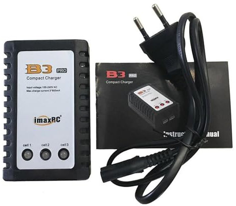PIRABADI Chargeur IMAX B3 LIPO LI-PO Batterie 2S 3S RC Compact EU Plug Charger (1728)