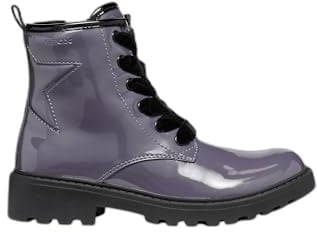 GEOX JUNIOR J CASEY GIRL BIKER/AMPHIBIANS BOOTS DK PURPLE 31_EU