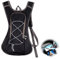 Quxvena Fahrradrucksack Wasserdicht, Wanderrucksack Laufrucksack Klein, Fahrrad Rucksack für Damen Herren (Schwarz)