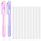 cobee 12 Pack einziehbare mechanische Radiergummi Stift, 2 Pcs Pen Style Radiergummis mit 10 Pcs Ersatz Radiergummi Minen, Klick Radiergummis für Schule Haus Büro Künstler Zeichnung(Purpur Rosa)