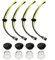 Universel Filtre à Essence Kit pour le Jardinage et L'agriculture Coupe-Herbe, Débroussailleu 4pcsTuyaux D'essence Avec Filtre, 4pcs Ampoule D'AmorcAge De Filtre, 4pcs Joint De RéServoir De Carburant