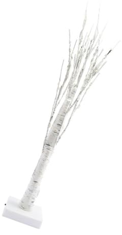 Amosfun Led Birch Tree Lights Warm White Fairy Lights Decorative Tree Lamp Outdoor Year Lamp Random Style
