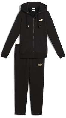 PUMA Damen Metallic Hooded Sweat Suit Fl Op Strickanzüge (1er Pack)
