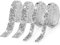 4 Rollen Diamantband selbstklebend kristall Strass Diamant Band Glitzerband Silber Strassband Deko Strasssteine Band Glitzersteine für Hochzeit Geburtstag DIY Dekoration (Silber, 10mm & 20mm)