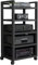 Druckertisch Mit Rollen Druckerregal HiFi-Rack 5-stufige Audio/Video-Medienständer HiFi-Audioschrank Leicht Zu Bewegen Tv Stand Cabinet Plattenspieler Schrank Verstärker-Rack(Style 4,50x40x100cm)