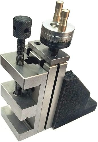 ZAPTON ToolPost Mini-Vertikalschieber mit 50 mm Stahl-Schraubstock, sofortiges Fräsen für kleine Drehbanken