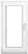 Framex Ventana de plástico blanco ancho x alto 50 x 100 cm (500 x 1000 mm), 2 compartimentos (32 mm), inclinable DIN izquierdo, premium, todos los tamaños