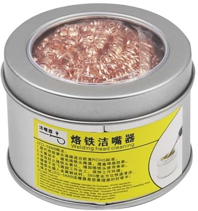 Soldering Iron Tip Cleaner Solder Tip Cleaner Welding Tip Cleaner Soldering Coiled Metal Sponges Electronics Repair
