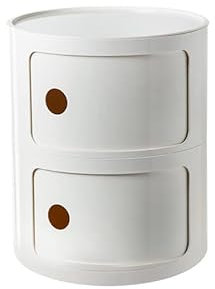 Moderner stapelbare Nachttisch mit Schublade Weißer Esstisch Büro Eckschrank Kombination Runder Nachttisch 2 Ebenen