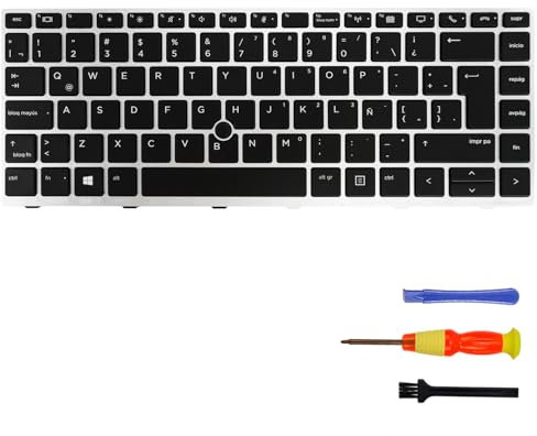 Teclado retroiluminado Compatible con HP EliteBook 840 G5 846 G5 745 840 G6 14u G5 (España Latina)