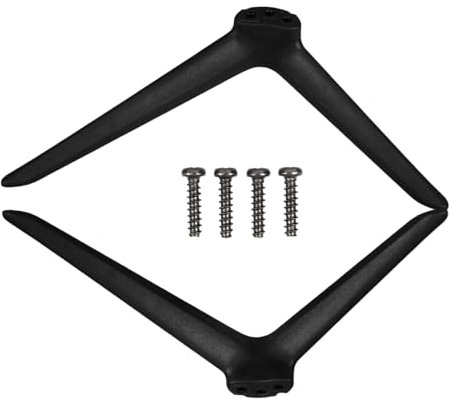 DONFAMDS Tv Stand Base Legs Replacement Base Double Hole Plastic Feet Check Quick Assembly Wide Application for Home Office