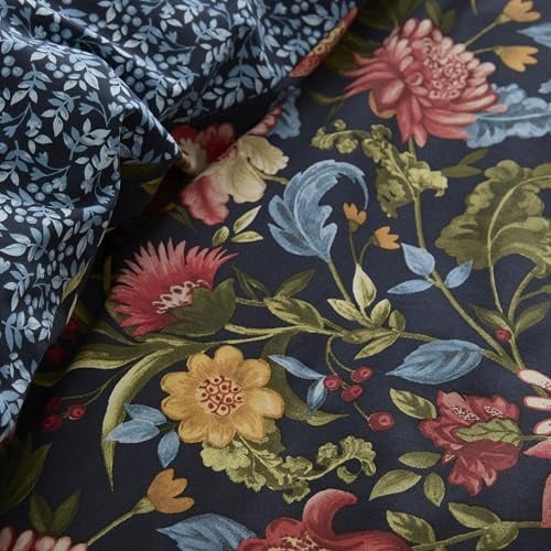 Dreams & Drapes Design - Bejewelled - Quilted Bedspread - 200cm X 230cm in Navy