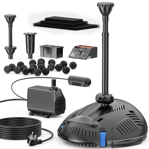 Biling Teichfilter mit UV Lamp & 40W 2500l/h Pumpe für Teiche bis 4000L