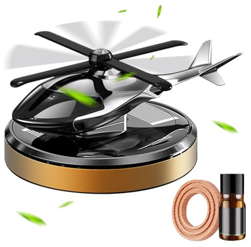 Hubschrauber Solar Auto Lufterfrischer, Armaturenbrett Hubschrauber Duft Diffusor, Rotation Auto Parfüm Diffuser Ornament, Dashboard Aromatherapie Diffuser, Für SUV, RV, LKW