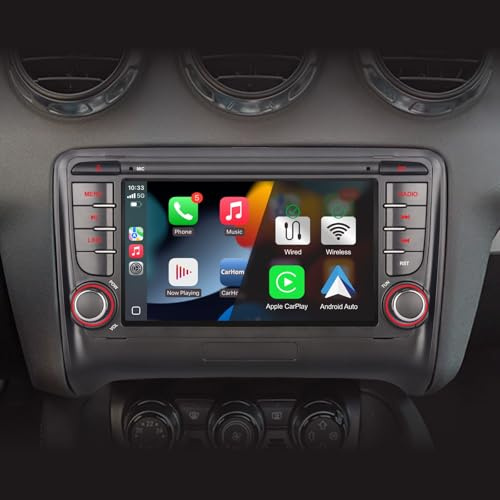 Autoradio für Audi TT MK2 8J 2006-2014 Stereo Wireless CarPlay/Android Auto Bluetooth RDS