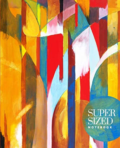 Supersized Notebook | 700 Lined Pages, Paint Theme: 7.5 x 9.25 in, with Table of Contents and Page Numbers, Golding’s Large Journal Series