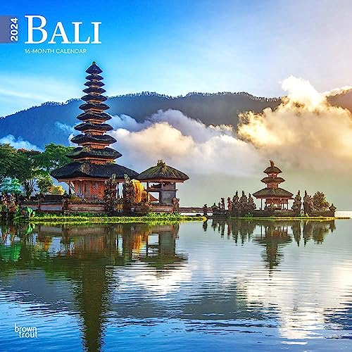 Bali | 2024 12 x 24 Inch Monthly Square Wall Calendar | BrownTrout | Travel Scenic Indonesia Java