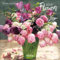 Broschürenkalender 2025 Flowers mit Ferienterminen. Blumen-Vielfalt. 30 x 30 cm - Wandkalender