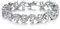 Crystalline Azuria Tennisarmband Armband mit Weiß Grün Blau Zirkonia Kristalle 18 kt Weiß Vergoldet für Damen 18 cm