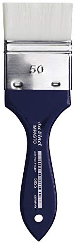 da Vinci Oil & Acrylic Series 5025 Impasto Paint Brush, Mottler Extra Stiff White Synthetic, Size 50