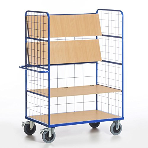 Rollcart Hohe Gitter Klapp-Etagenwagen, 08-7818