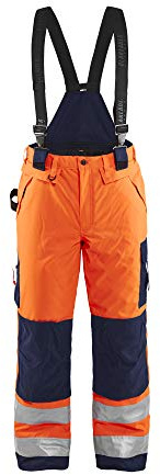 Blakläder Winterlatzhose High Vis Klasse 3 Größe, 1 Stück, C156, orange/marineblau, 188519775389C156