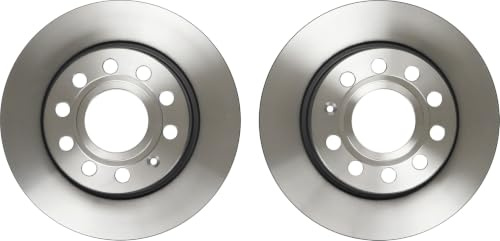 TRW DF4276 2x Bremsscheiben Kompatibel mit Volkswagen Rabbit V (1K1) 2003-2010 Hinterachse und Andere Fahrzeuge
