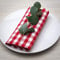 FILU Servietten 4er Pack Rot/Weiß kariert (Farbe und Design wählbar) 45 x 45 cm - Stoffserviette aus 100% Baumwolle im skandinavischen Landhausstil