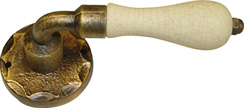 Imex El Zorro B-76852 B-76852-Manilla latón rústico y Porcelana Placa ø 65 mm