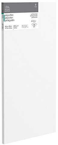 Winsor & Newton 6206023 Professional Keilrahmen aus Baumwollmischgewebe, 385 g/m², 3-fach grundiert, mittlere Körnung, ideal für die Ölfarben und Acrylfarben - 40x80cm