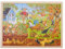 Goki 57743 Einlegepuzzle Unser Garten aus Holz, 96-teilig