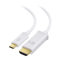 Cable Matters Long USB C to HDMI Cable, Supporting 4K 60Hz (USB-C to HDMI Cable) in White 10 ft - Thunderbolt 4 / USB4 Compatible with iPhone 16/15 Pro Max Plus, MacBook Pro, Dell XPS 13, Surface Pro
