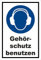 Melis-Folienwerkstatt Aufkleber - Gebots-Zeichen - Gehör-Schutz benutzen - entspr. DIN ISO 7010 / ASR A1.3 – 30x20cm – S00361-006-A +++ in 20 Varianten erhältlich