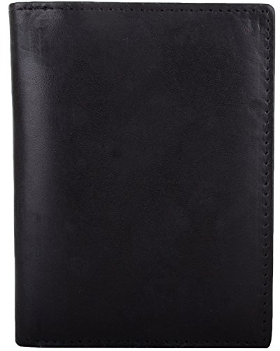 Womens/Mens Soft Leather Bi-Fold Credit Card/Travel/ID/Photo Holder/Wallet