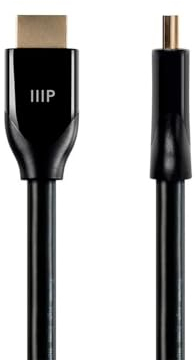 Monoprice 4K Certified Premium High Speed HDMI Cable - 4K60Hz, 18Gbps, HDR, 6ft, Black - 3 Pack