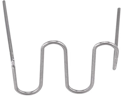 Keenso Auto Stoßstange Kunstoffschweißgerät Reparatur Set, 100 Stk. 0,6mm Auto Stoßstange Kunststoff Schweißen Heftklammern für Kunststoffreparatur/Schweißen (Wave Style)