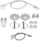 Serrure à capuche, alliage d'aluminium pour voiture de course - Kit universel (argenté)