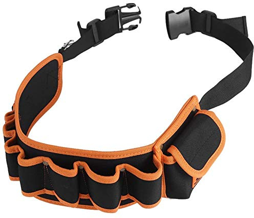 ANCLLO Adjustable Waist Belt Bag Multi-Pockets Hardware Electricians Repair Tool Screwdriver Carry Case Repair Pockets