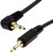 CABLEPELADO Cable de Audio Mono Jack 3.5 Macho acodado | Conector Jack mono 90° | Cable Mini Jack TS | Cable Disparador 12V | para Receptor AV, Sistema de automóvil, emisores IR | Negro | 2 Metros