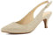 Greatonu Pointed Toe Sandals Slingback Kitten Heel Pointed Toe Pumps Gold Glitter